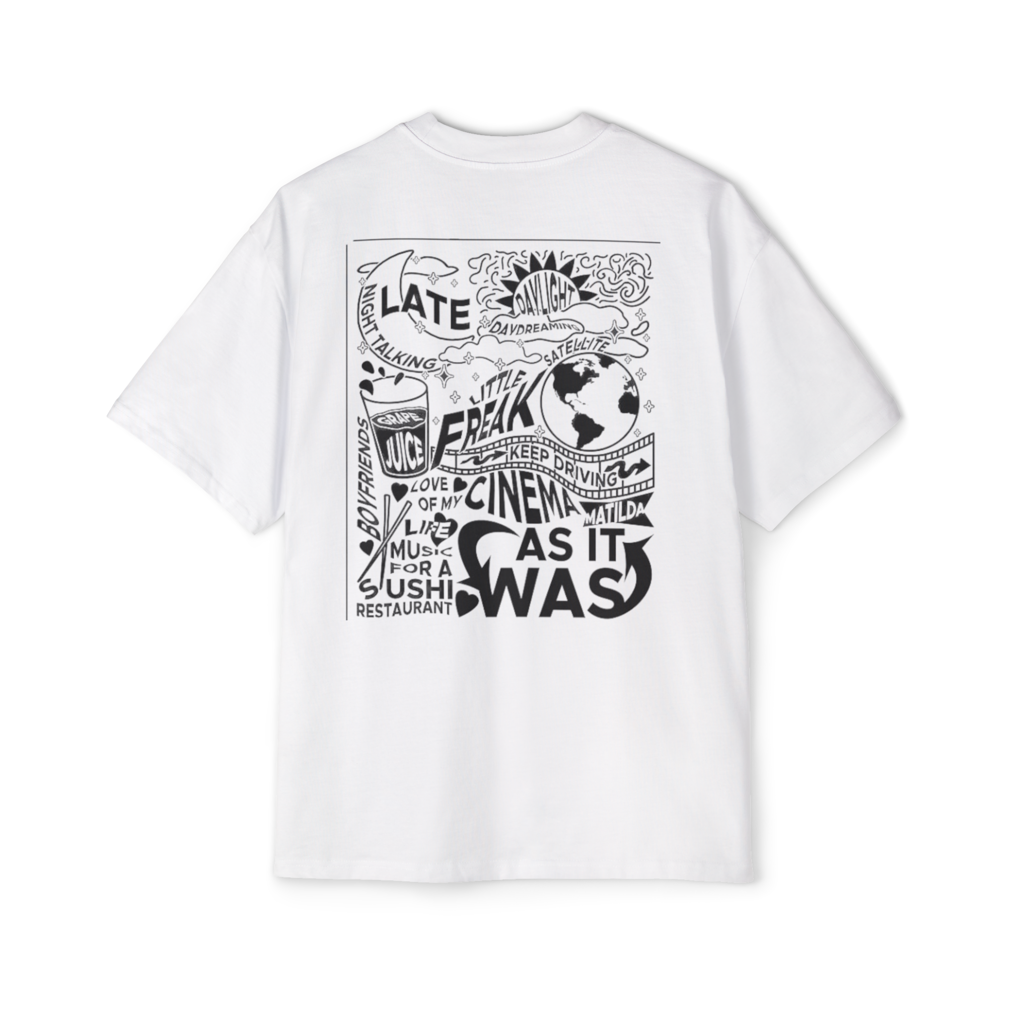 Trendy Oversized Graphic Tee - Perfect for Casual Outings, Gifts for Friends, Chill Days at Home, Fashionable Streetwear, Art [...]