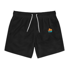 Tropical Swim Trunks, Beachwear for Vacation, Summer Swim Shorts, Relaxed Fit Poolside, Casual Swimwear for Men