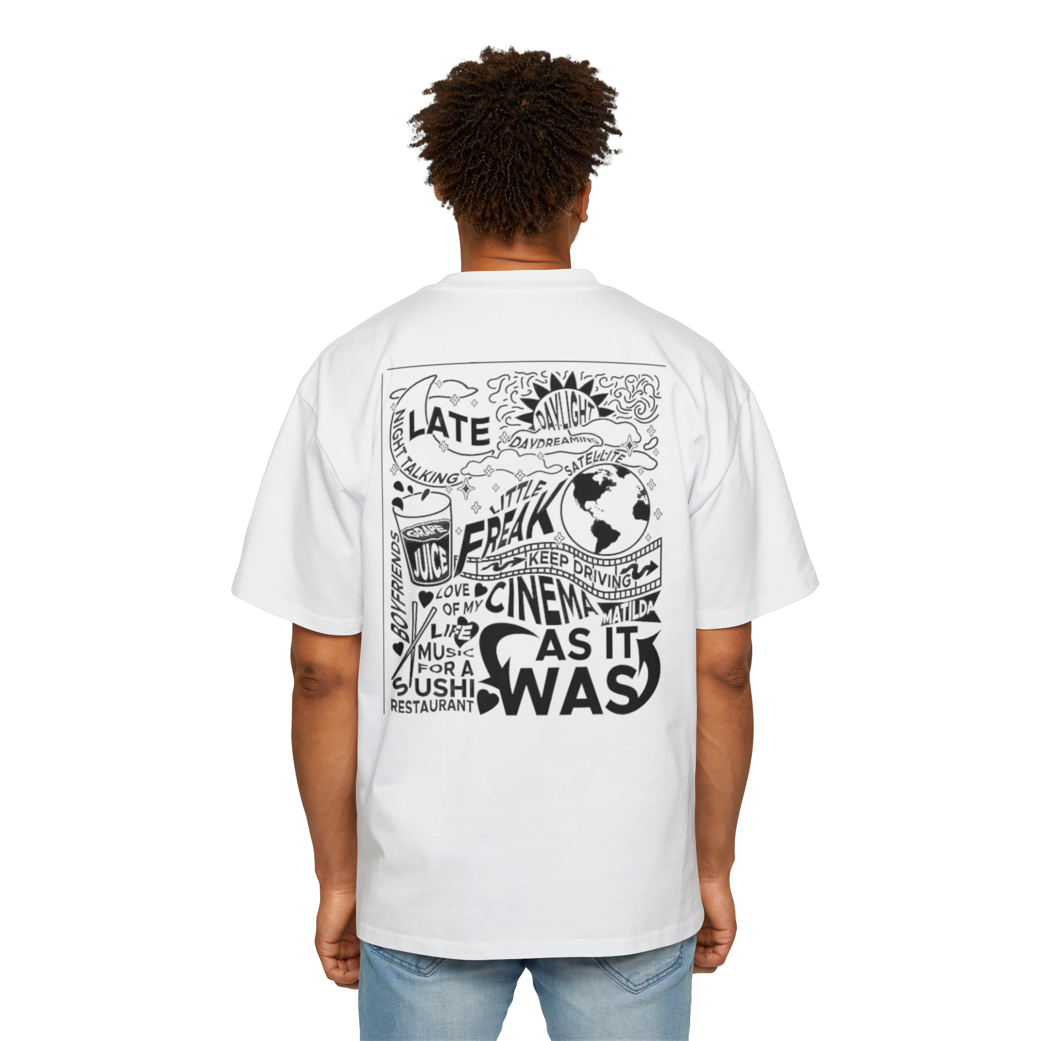 Trendy Oversized Graphic Tee - Perfect for Casual Outings, Gifts for Friends, Chill Days at Home, Fashionable Streetwear, Art [...]