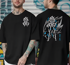 GARMIN Men Cotton Oversize Tshirts - Majin Vegeta "Dragon Ball" Goku Anime